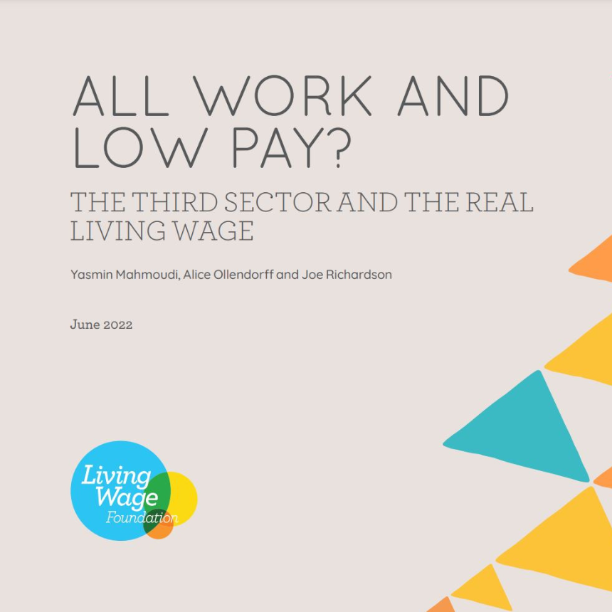 All work and low pay? The third sector and the real Living Wage  Living Wage Foundation