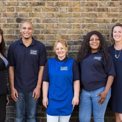 Clean for Good team photo of cleaners