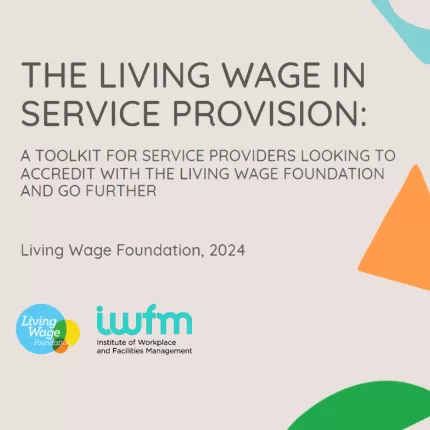 The Living Wage in Service Provision toolkit front cover