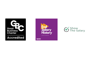 GBC, End Salary History, Show your Salary logos