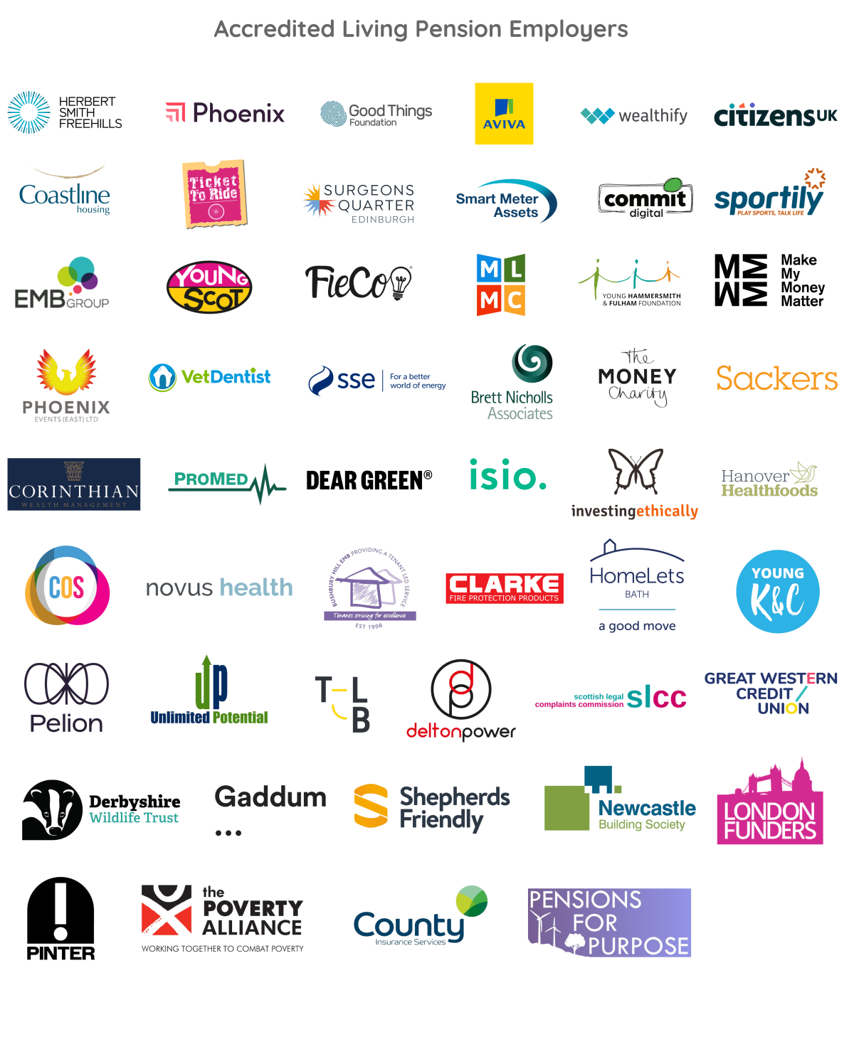 Living Pension Employer logos