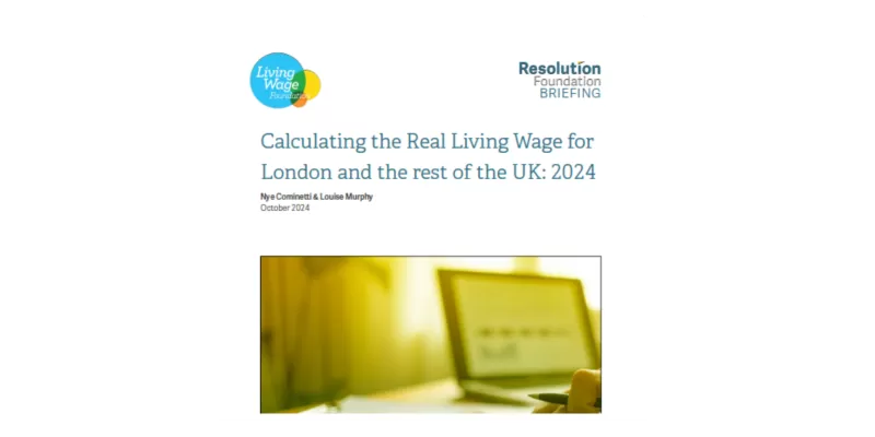 Calculating the real Living Wage 2024-25